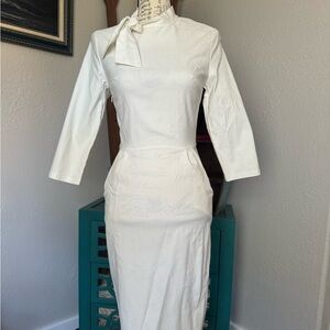 Off white bodycon dress